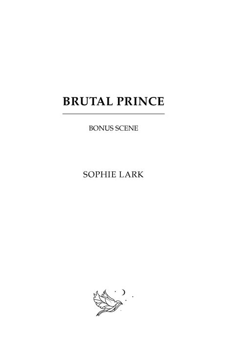 - Kristina. . Brutal prince bonus scene read online